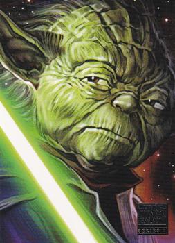2009 Topps Star Wars Galaxy Series 4 #10 Yoda Front