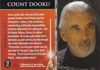 2009 Topps Star Wars Galaxy Series 4 #18 Count Dooku Back