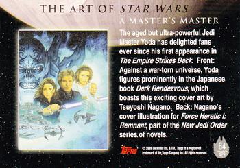 2009 Topps Star Wars Galaxy Series 4 #64 A Master's Master Back
