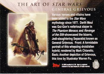 2009 Topps Star Wars Galaxy Series 4 #76 General Grievous Back