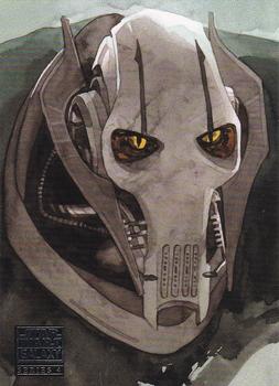 2009 Topps Star Wars Galaxy Series 4 #76 General Grievous Front