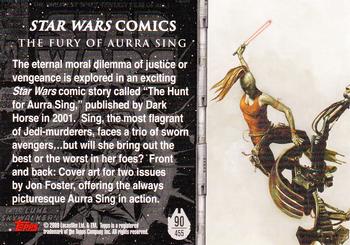 2009 Topps Star Wars Galaxy Series 4 #90 The Fury of Aurra Sing Back