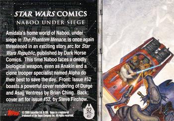 2009 Topps Star Wars Galaxy Series 4 #92 Naboo under Siege Back