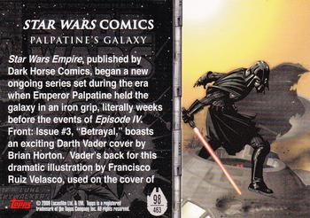 2009 Topps Star Wars Galaxy Series 4 #98 Palpatine's Galaxy Back