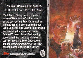 2009 Topps Star Wars Galaxy Series 4 #104 The Threat of Thrawn Back