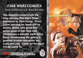 2009 Topps Star Wars Galaxy Series 4 #110 The Struggle Rages On Back