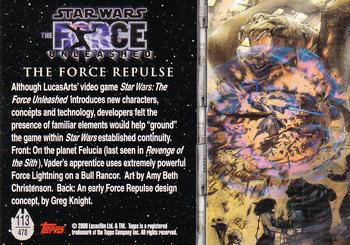 2009 Topps Star Wars Galaxy 4 #113 The Force Repulse Back