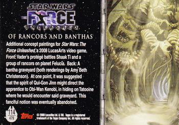 2009 Topps Star Wars Galaxy 4 #114 Of Rancors and Banthas Back