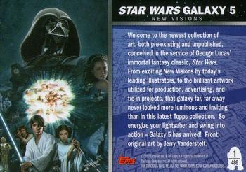 2010 Topps Star Wars Galaxy Series 5 #486 Star Wars Galaxy 5 Back