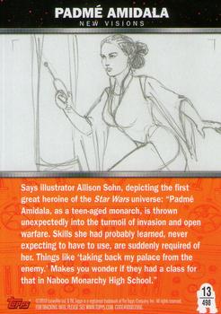 2010 Topps Star Wars Galaxy Series 5 #498 Padme Amidala Back