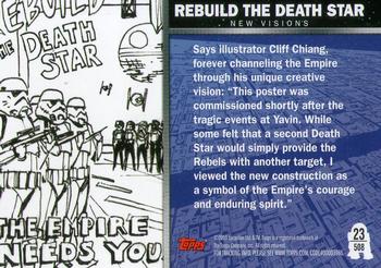 2010 Topps Star Wars Galaxy Series 5 #508 Rebuild the Death Star Back