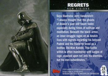 2010 Topps Star Wars Galaxy Series 5 #509 Regrets Back