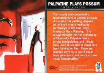 2010 Topps Star Wars Galaxy Series 5 #510 Palpatine Plays Possum Back