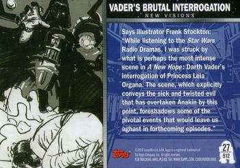2010 Topps Star Wars Galaxy Series 5 #512 Vader's Brutal Interrogation Back