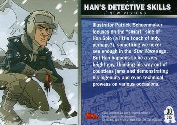 2010 Topps Star Wars Galaxy 5 #515 Han's Detective Skills Back