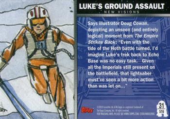2010 Topps Star Wars Galaxy Series 5 #516 Luke's Ground Assault Back