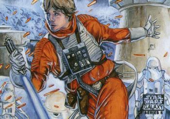 2010 Topps Star Wars Galaxy Series 5 #516 Luke's Ground Assault Front