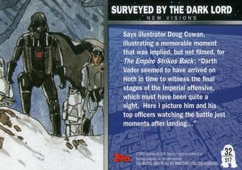 2010 Topps Star Wars Galaxy Series 5 #517 Surveyed by the Dark Lord Back
