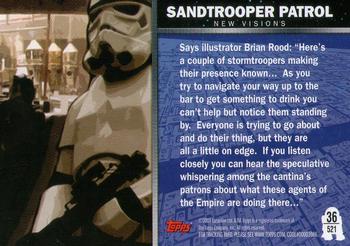 2010 Topps Star Wars Galaxy Series 5 #521 Sandtrooper Patrol Back