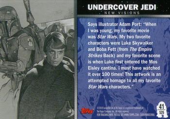2010 Topps Star Wars Galaxy Series 5 #526 Undercover Jedi Back