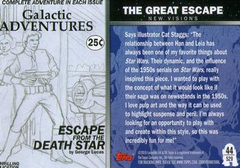 2010 Topps Star Wars Galaxy Series 5 #529 The Great Escape Back