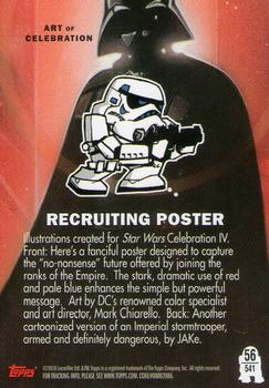 2010 Topps Star Wars Galaxy Series 5 #541 Recruiting Poster Back