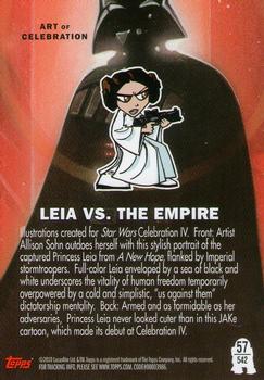 2010 Topps Star Wars Galaxy Series 5 #542 Leia vs. The Empire Back
