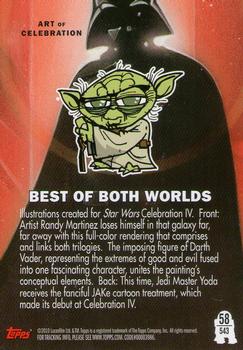2010 Topps Star Wars Galaxy Series 5 #543 Best of Both Worlds Back