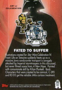 2010 Topps Star Wars Galaxy Series 5 #545 Fated to Suffer Back