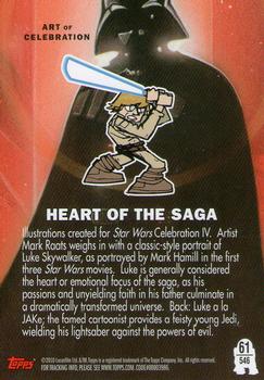 2010 Topps Star Wars Galaxy Series 5 #546 Heart of the Saga Back