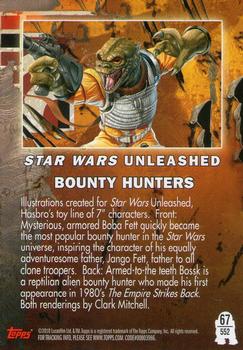 2010 Topps Star Wars Galaxy Series 5 #552 Bounty Hunters Back