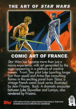 2010 Topps Star Wars Galaxy Series 5 #565 Comic Art of France Back