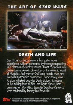 2010 Topps Star Wars Galaxy Series 5 #572 Death and Life Back