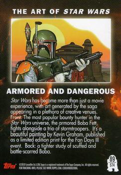 2010 Topps Star Wars Galaxy Series 5 #574 Armored and Dangerous Back