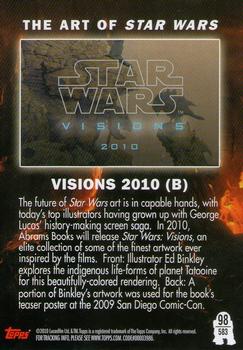 2010 Topps Star Wars Galaxy Series 5 #583 Visions 2010 (B) Back