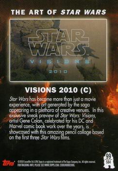 2010 Topps Star Wars Galaxy Series 5 #584 Visions 2010 (C) Back