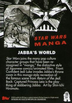 2010 Topps Star Wars Galaxy Series 5 #591 Jabba's World Back