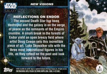 2011 Topps Star Wars Galaxy Series 6 #611 Reflections on Endor Back