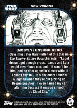 2011 Topps Star Wars Galaxy Series 6 #642 (Mostly) Unsung Hero Back