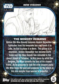2011 Topps Star Wars Galaxy Series 6 #647 The Memory Remains Back