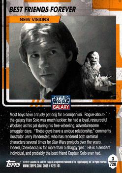 2012 Topps Star Wars Galaxy Series 7 #728 Best Friends Forever Back