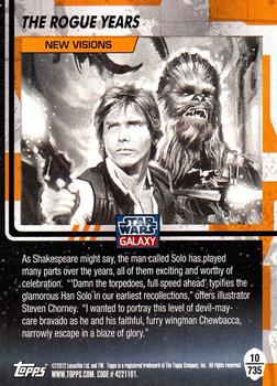 2012 Topps Star Wars Galaxy Series 7 #735 The Rogue Years Back
