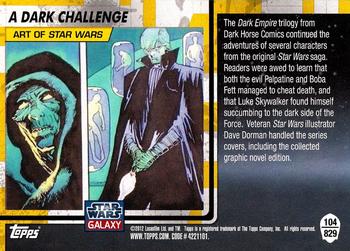 2012 Topps Star Wars Galaxy Series 7 #829 A Dark Challenge Back