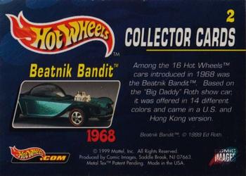 1999 Comic Images Hot Wheels #2 Beatnik Bandit Back