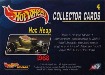 1999 Comic Images Hot Wheels #4 Hot Heap Back