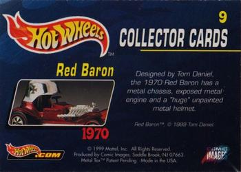 1999 Comic Images Hot Wheels #9 Red Baron Back