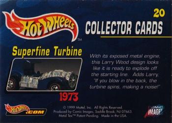 1999 Comic Images Hot Wheels #20 Superfine Turbine Back