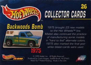1999 Comic Images Hot Wheels #26 Backwoods Bomb Back