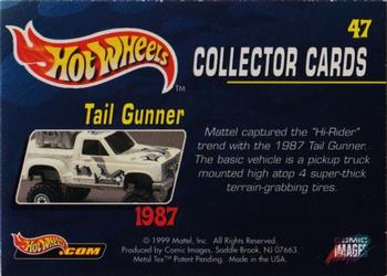 1999 Comic Images Hot Wheels #47 Tail Gunner Back