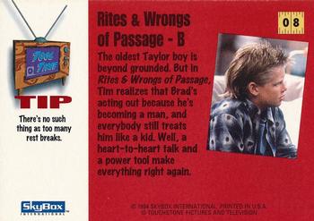 1994 SkyBox Home Improvement #08 Rites & Wrongs of Passage - B Back